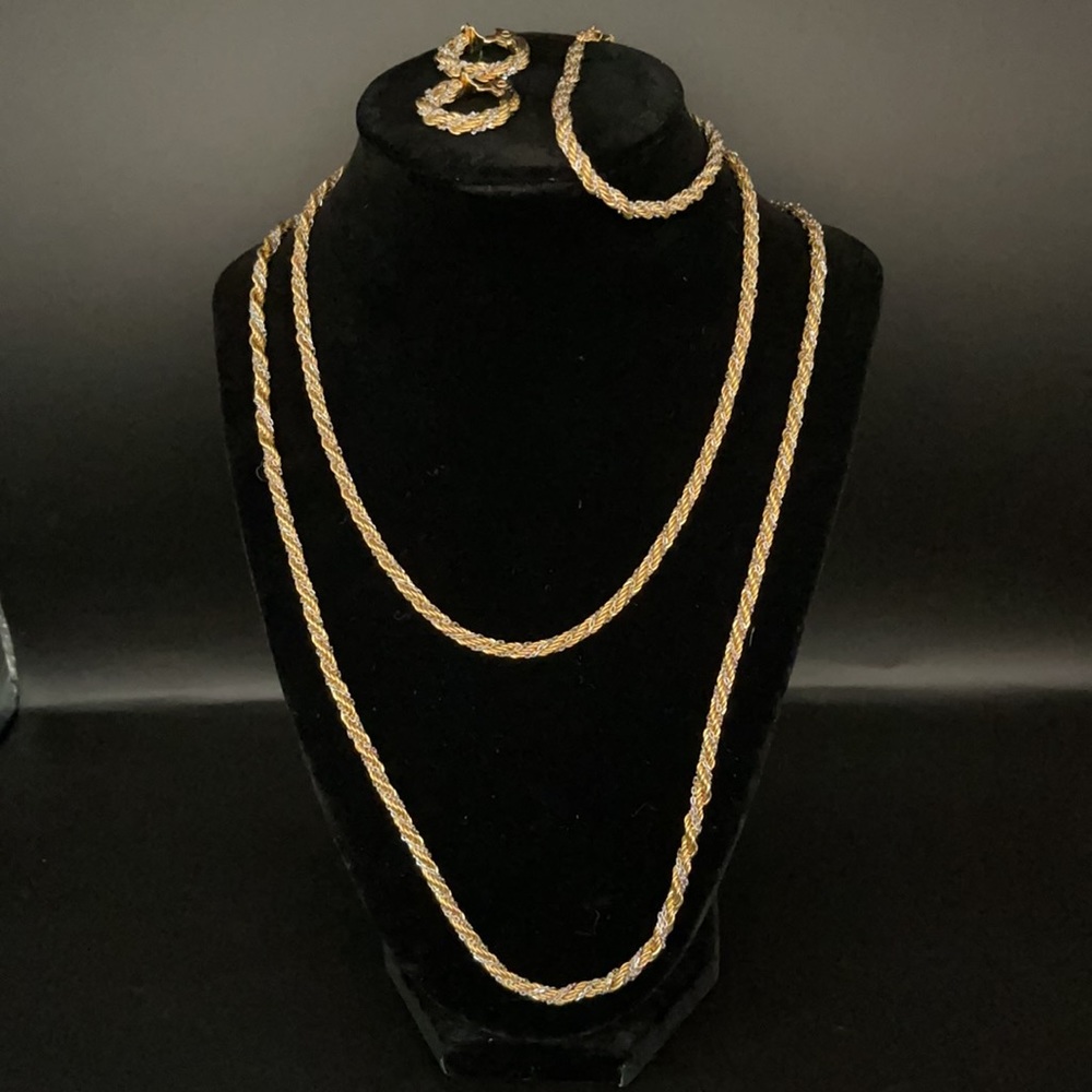 Vintage Monet Set Necklaces Bracelet Earrings
